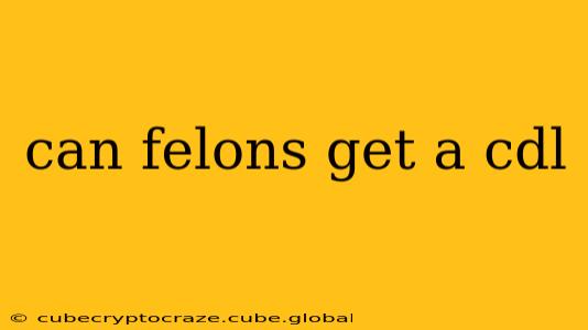 can felons get a cdl