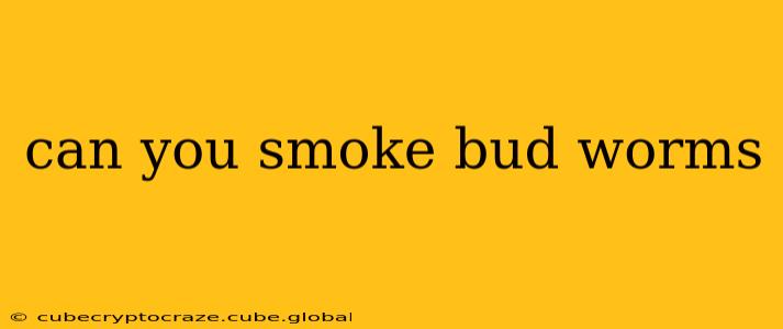 can you smoke bud worms