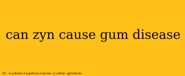 can zyn cause gum disease