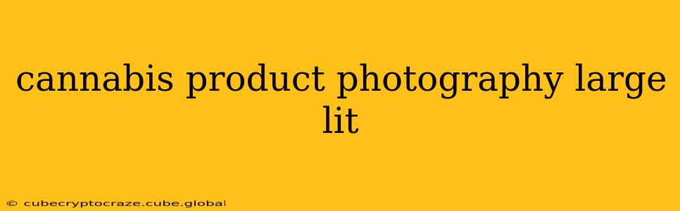 cannabis product photography large lit