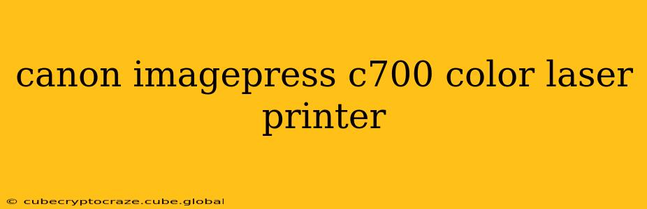 canon imagepress c700 color laser printer