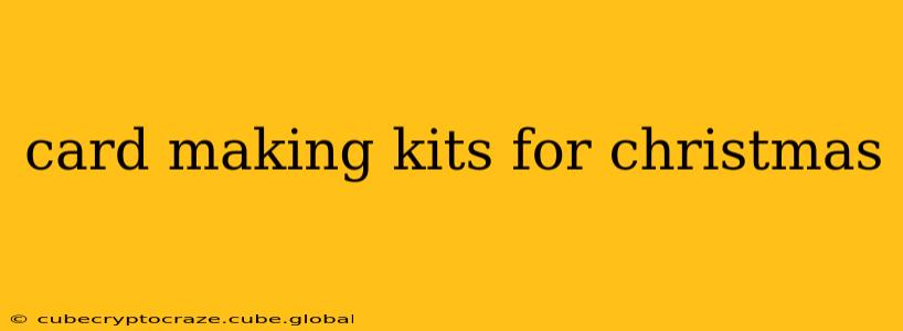 card making kits for christmas