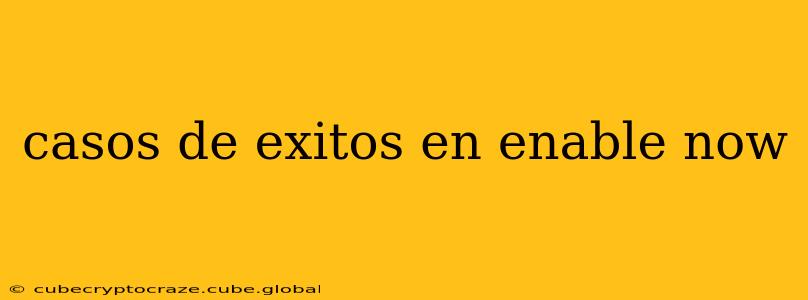casos de exitos en enable now
