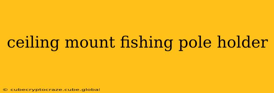 ceiling mount fishing pole holder