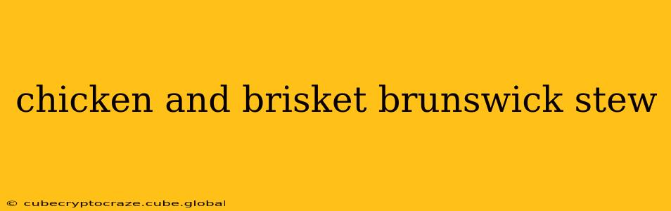 chicken and brisket brunswick stew
