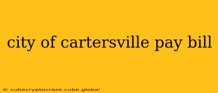 city of cartersville pay bill