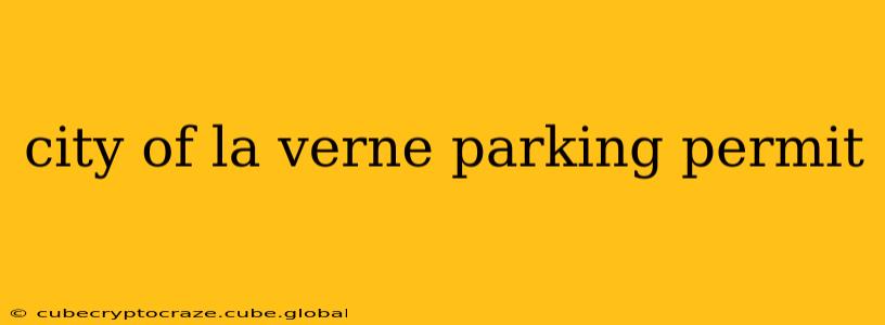 city of la verne parking permit