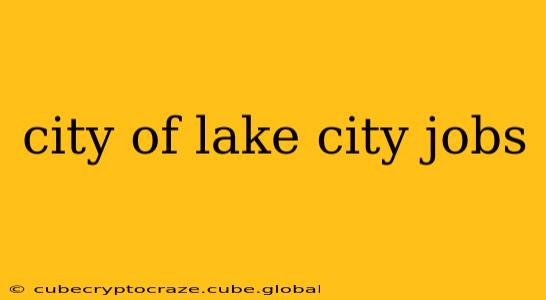 city of lake city jobs