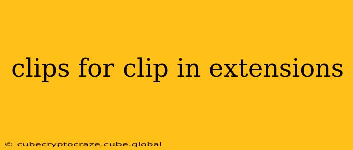clips for clip in extensions
