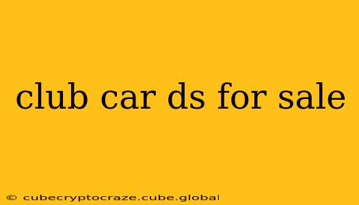 club car ds for sale