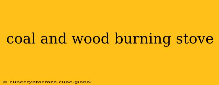 coal and wood burning stove