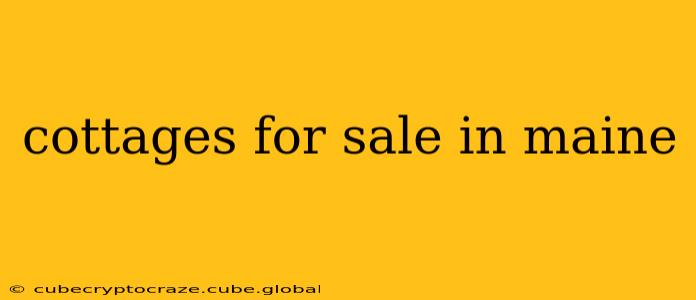 cottages for sale in maine