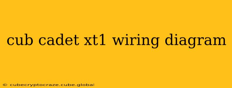 cub cadet xt1 wiring diagram