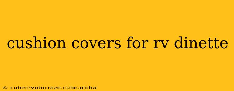 cushion covers for rv dinette