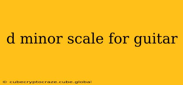 d minor scale for guitar