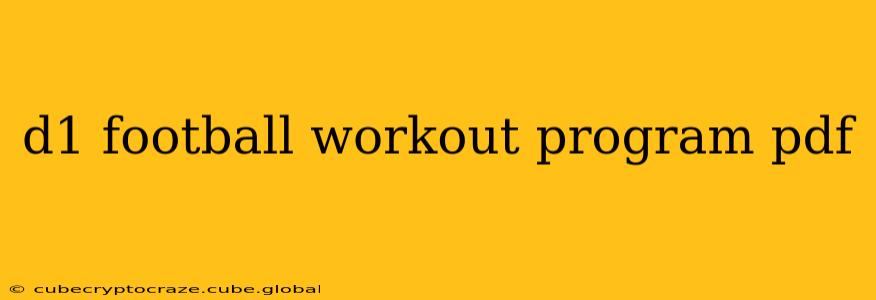 d1 football workout program pdf