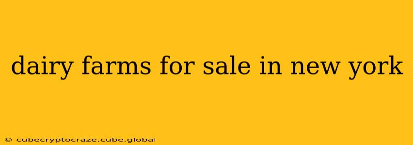dairy farms for sale in new york