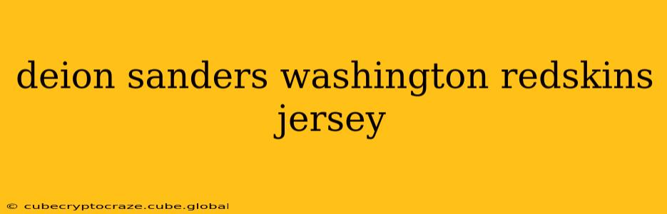 deion sanders washington redskins jersey