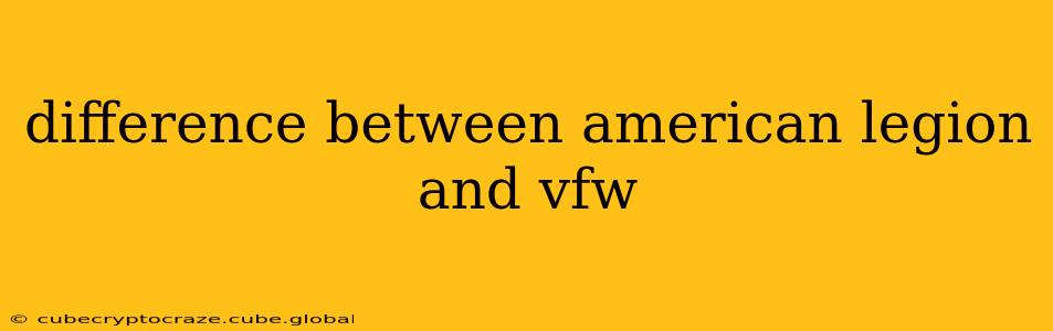 difference between american legion and vfw