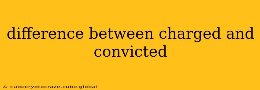 difference between charged and convicted