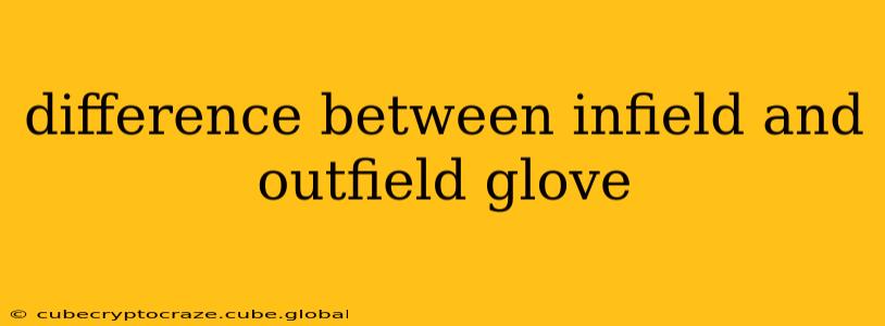 difference between infield and outfield glove