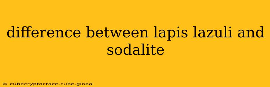 difference between lapis lazuli and sodalite