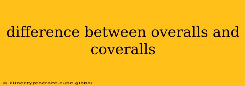 difference between overalls and coveralls