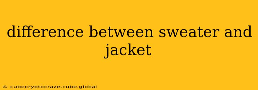 difference between sweater and jacket