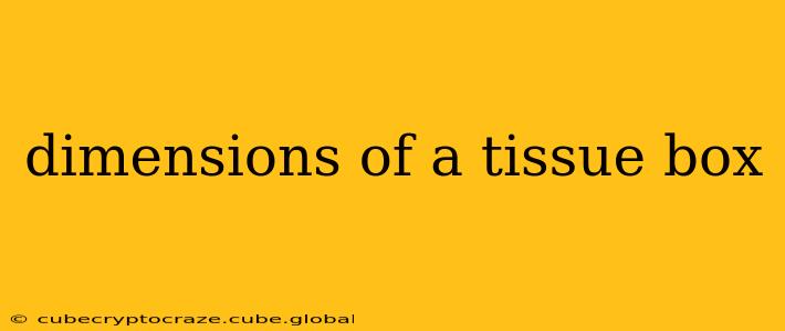 dimensions of a tissue box