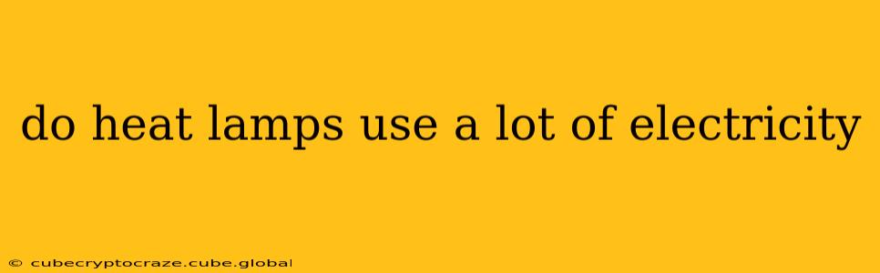 do heat lamps use a lot of electricity