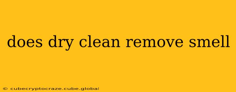does dry clean remove smell