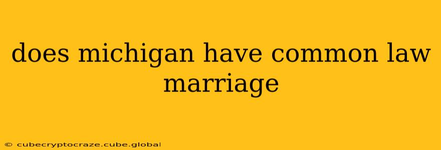 does michigan have common law marriage