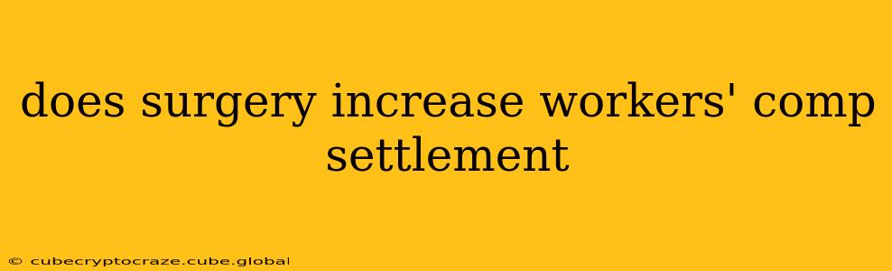 does surgery increase workers' comp settlement