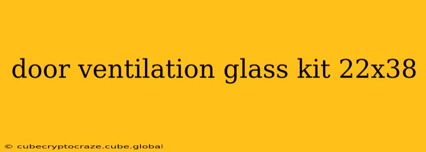 door ventilation glass kit 22x38
