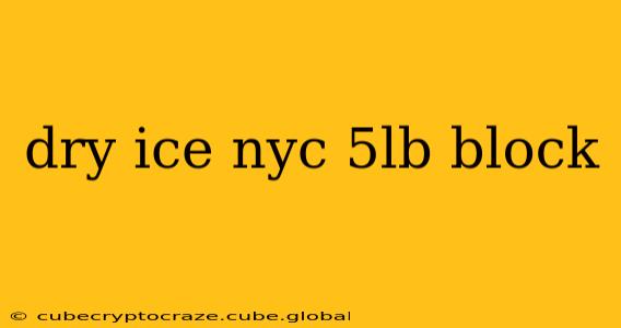 dry ice nyc 5lb block
