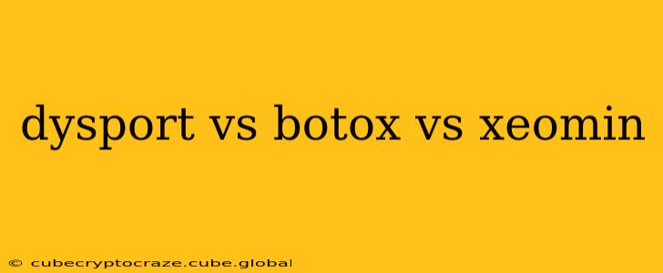 dysport vs botox vs xeomin