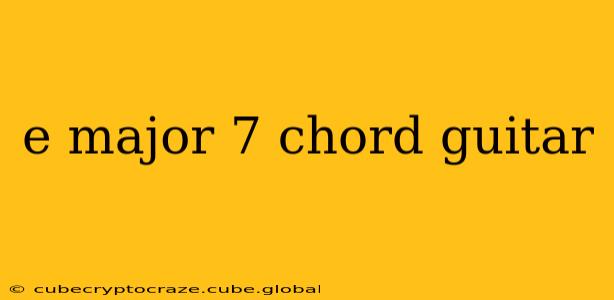 e major 7 chord guitar