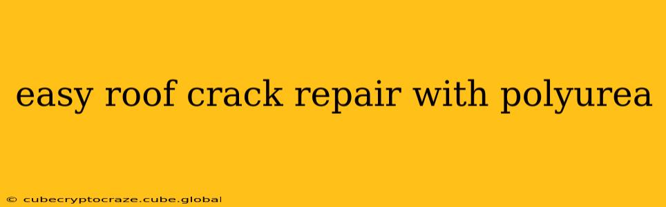 easy roof crack repair with polyurea