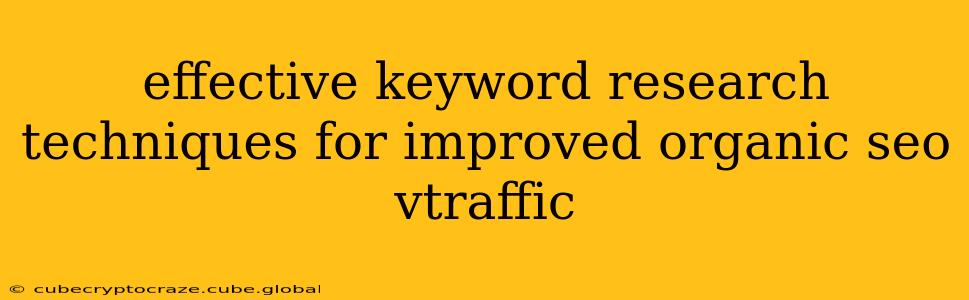 effective keyword research techniques for improved organic seo vtraffic