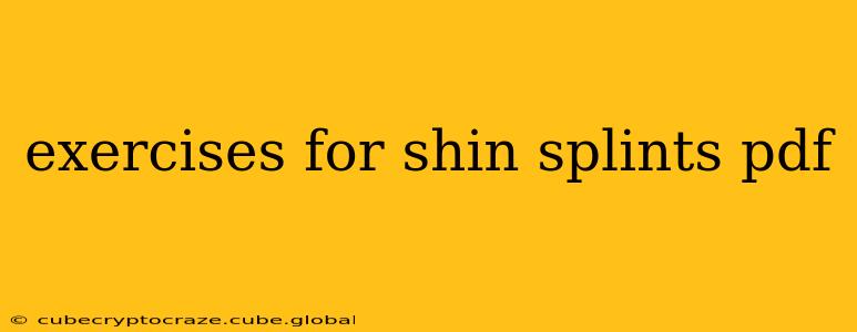 exercises for shin splints pdf