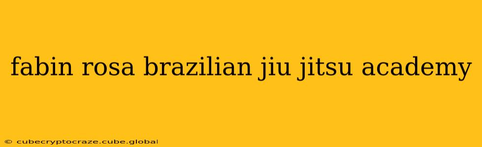 fabin rosa brazilian jiu jitsu academy