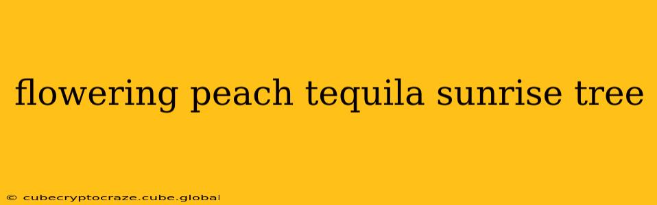 flowering peach tequila sunrise tree