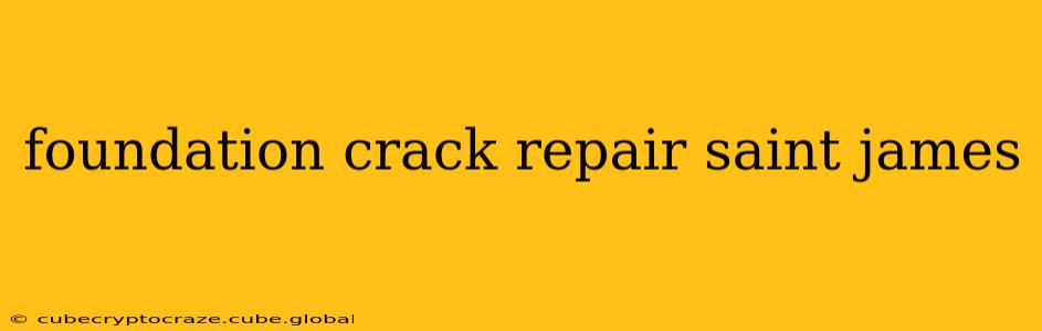 foundation crack repair saint james