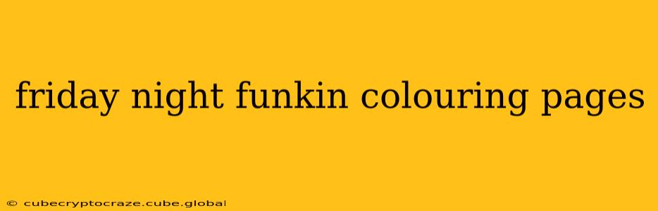 friday night funkin colouring pages