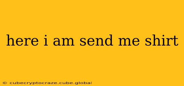 here i am send me shirt