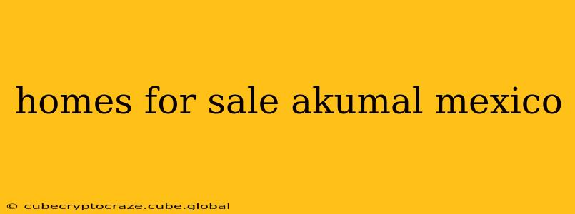 homes for sale akumal mexico