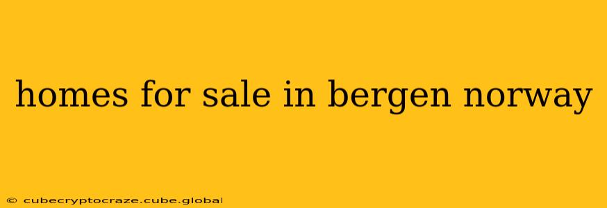 homes for sale in bergen norway