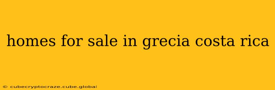 homes for sale in grecia costa rica