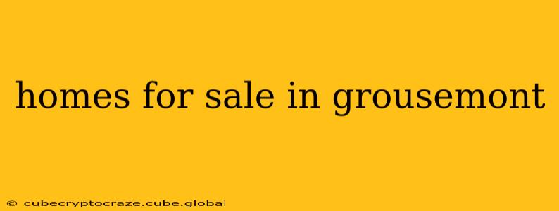 homes for sale in grousemont
