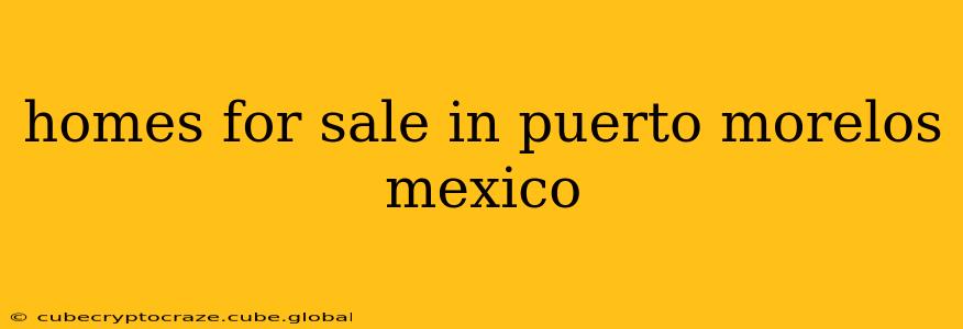 homes for sale in puerto morelos mexico